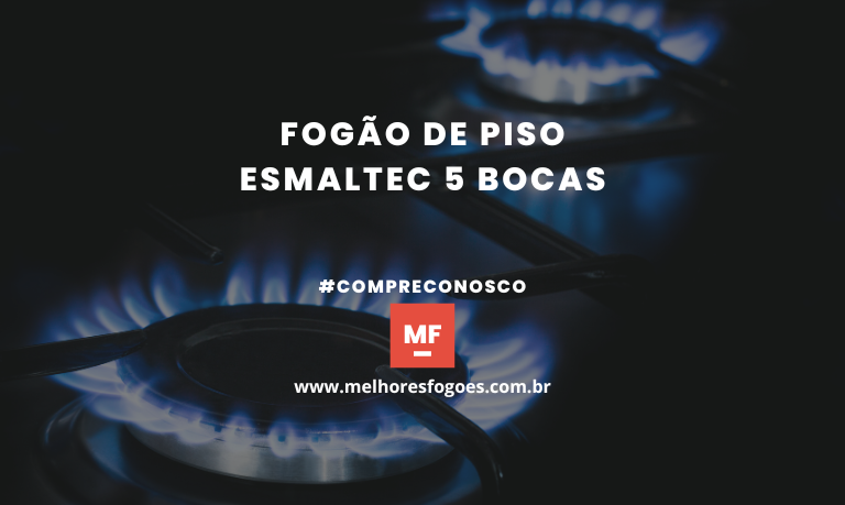 Fogão de Piso Esmaltec 5 Bocas