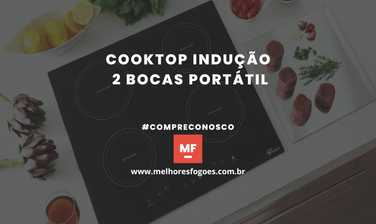 cooktop indução 2 bocas portátil