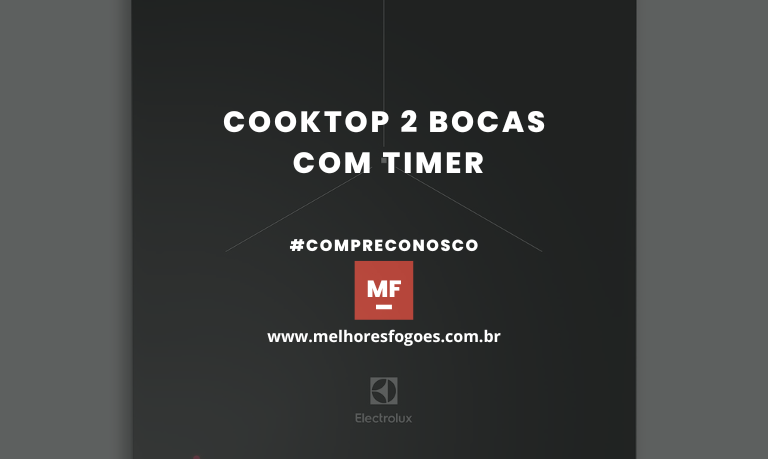 Cooktop 2 bocas Com Timer