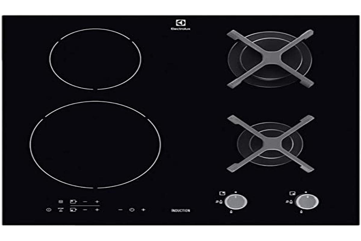 Cooktop Electrolux Híbrido IE60H Gás e Indução Preto 220V tem aqui