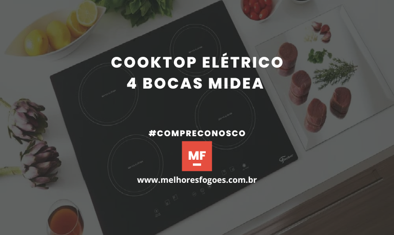 Cooktop Elétrico 4 bocas midea