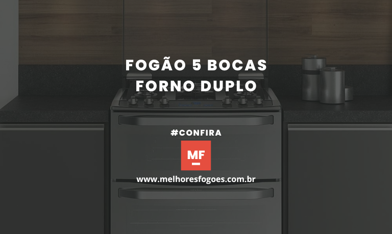 fogão 5 BOCAS FORNO DUPLO