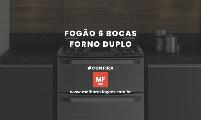 fogão 6 BOCAS FORNO DUPLO