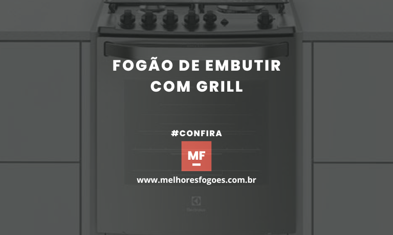 fogão de embutir com grill