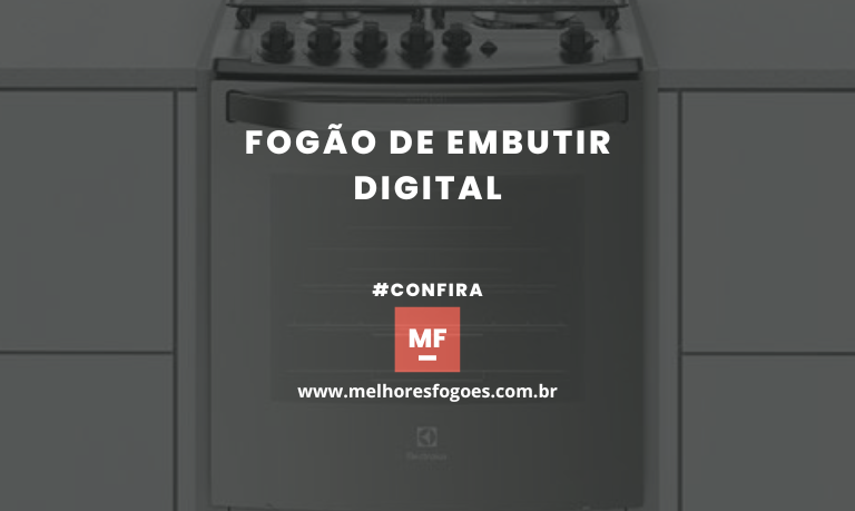 fogão de embutir digital