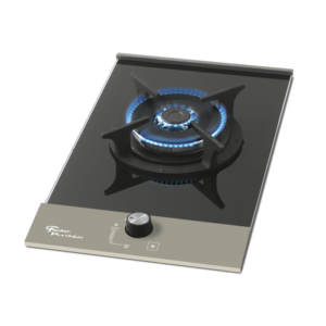 Cooktop 1Q TC Platinium Fischer Gás Mesa Vidro Preto Bivolt