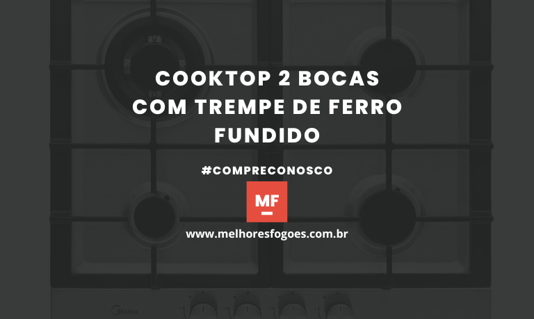 Cooktop 2 Bocas com Trempe de Ferro Fundido