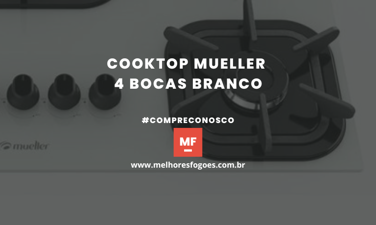 Cooktop Mueller 4 bocas Branco