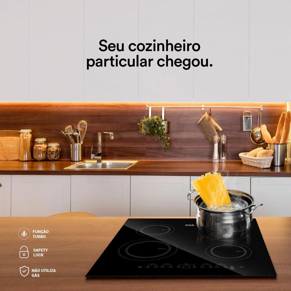 Cooktop por Indução Quatro Bocas EOS ECI04EP 220v