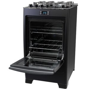 Fogão 4 Bocas Preto com Mesa de Vidro e Timer Digital Dako Supreme Black Glass Bivolt (1)