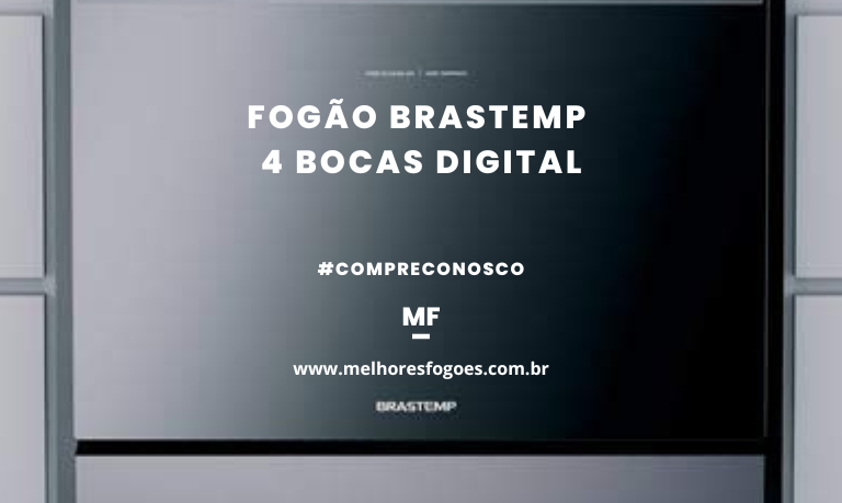 Fogão Brastemp 4 bocas Digital