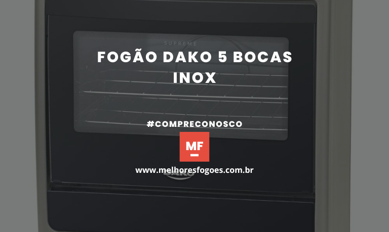 Fogão Dako 5 Bocas Inox