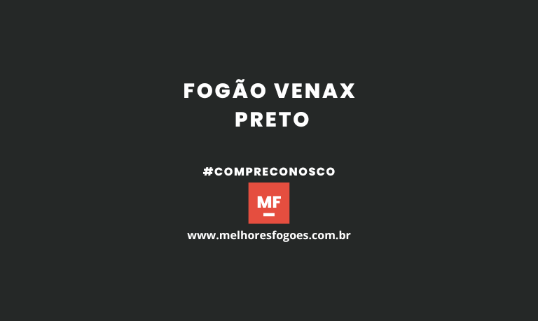 Fogão Venax Preto