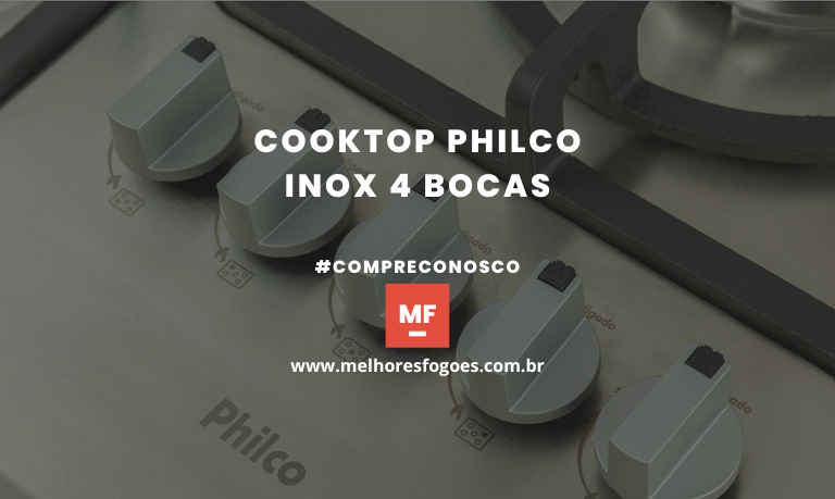 cooktop philco inox 4 bocas