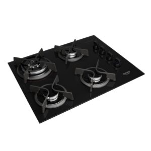 Cooktop 4 Bocas a Gás Dako Supreme Tripla Chama Preto Bivolt (2)