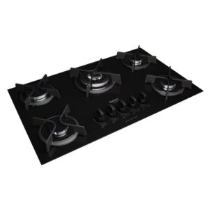 Cooktop 5 Bocas a Gás Dako Supreme Tripla Chama Preto Bivolt (1)