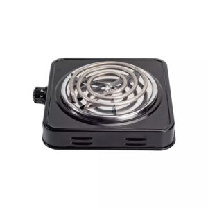 Fogareiro Elétrico Portátil Espiral 1 Boca 1000W 220V Preto (1)
