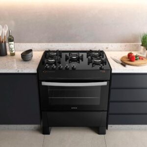 Fogão Atlas 5 Bocas Preto Atenas Glass com Acendimento automático Bivolt (7)