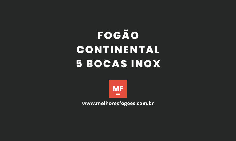 Fogão Continental 5 bocas Inox