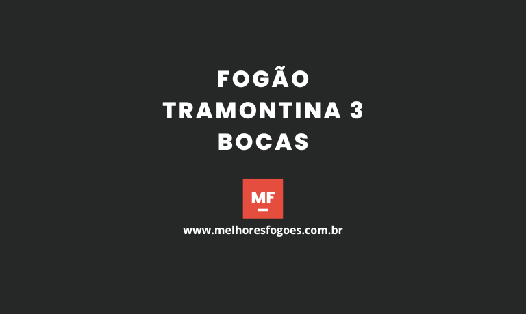 Fogão Tramontina 3 bocas