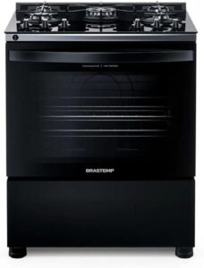 Fogão 5 Bocas de Piso Brastemp Mesa de Vidro Bivolt BFS5VCE