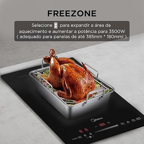 Cooktop 2 Bocas de Indução Freezone Midea CFBD22 3