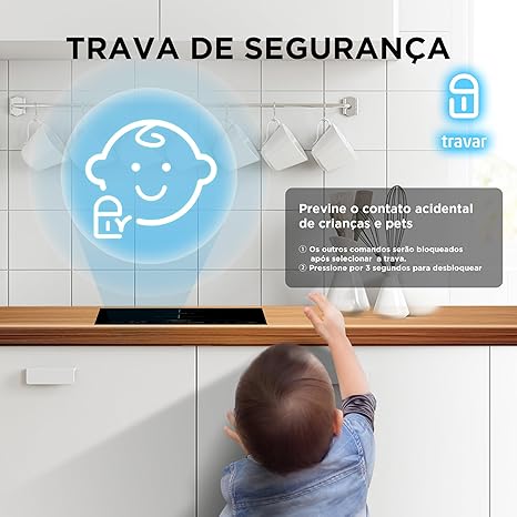 Cooktop 2 Bocas de Indução Freezone Midea CFBD22 4