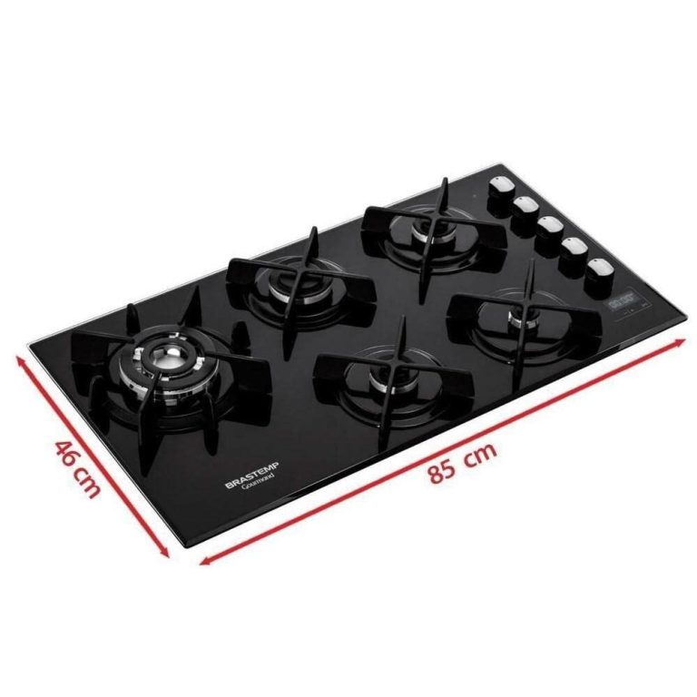 Cooktop 5 bocas Brastemp com Quadrichama e timer Touch BDT86AE tem aqui