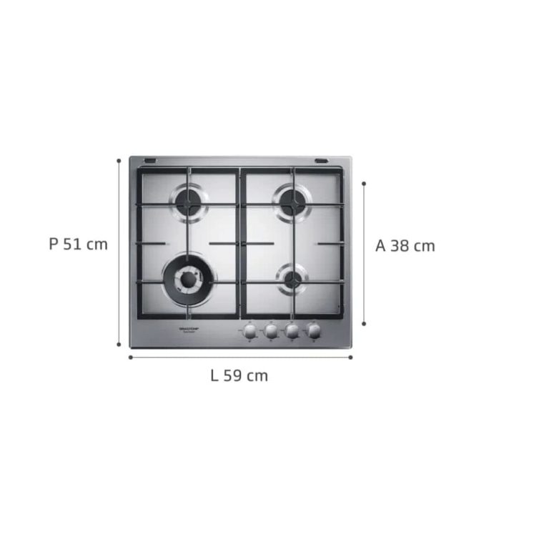 Cooktop 4 bocas Brastemp Gourmand Inox BDK60DR 220V