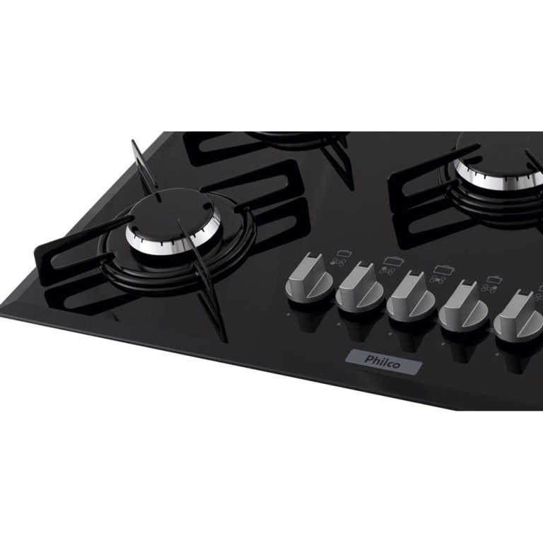 Cooktop 5 Bocas Philco Cook Chef 5 Preto a Gás Bivolt tem aqui